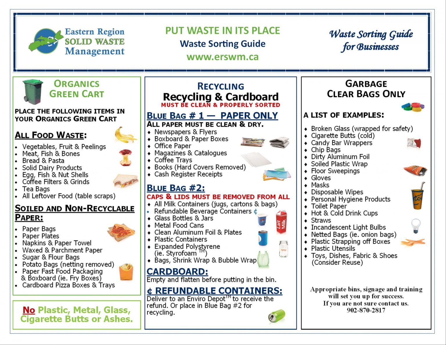 Business Waste Sorting Guide ERSWM